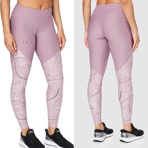 Under Armour Vanish Printed Fitted Leggings Purple Prime Tonal S